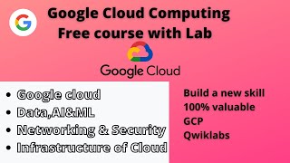 FREE GOOGLE CLOUD COMPUTING COURSE WITH QWIKLABS | NO AGE LIMIT