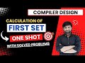 First and Follow in Compiler in Compiler Design | Find First ( ) in Compiler | solved examples