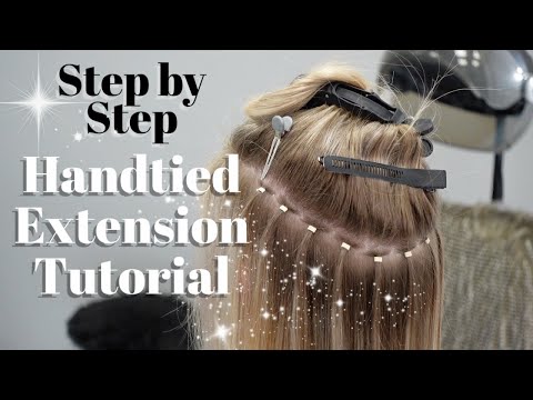 HANDTIED EXTENSION TUTORIAL NEW METHOD //Wholy Hair