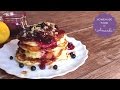 Fluffy Pancakes with Blueberry Syrup (How to make easy blueberry pancakes) | Homemade Food by Amanda