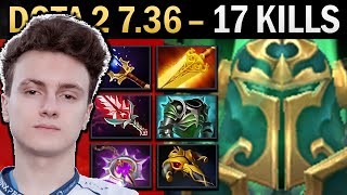 Wraith King Dota 7.36 Miracle with 17 Kills and BKB - TI13