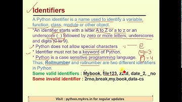 #2 python Token, Keyword, Identifiers