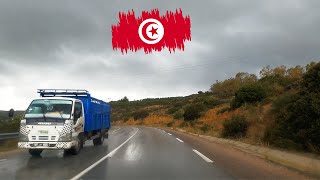 Driving In Soft Rain Somewhere In Tunisia 🇹🇳 4k - Calming Sounds Helps For Sleeping screenshot 1