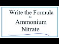 Nitrate and Ammonium Ion Concepts