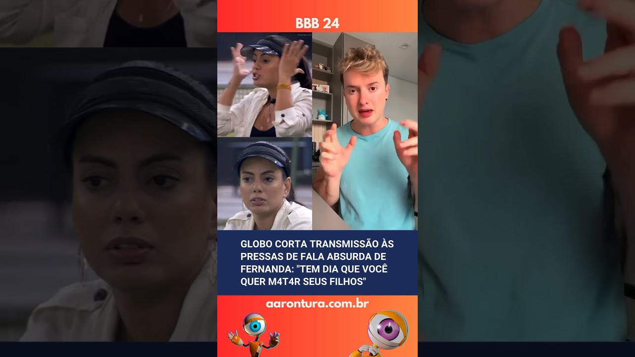 🚨 Globo corta transmissão após fala absurda de Fernanda sobre 'mat@ar seus filhos'