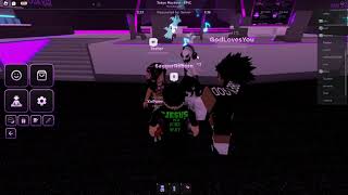 Guy says Jesus is Gay, Roblox Club Club Iris Preaching