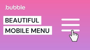 Beautiful Mobile Menu - Bubble.io Tutorial