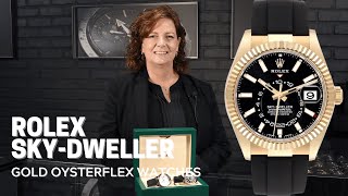 Rolex Sky-Dweller Gold Oysterflex 326235 & 326238 Watches | SwissWatchExpo