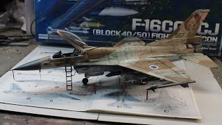 Full Build Academy F-16C Barak 1/32 scale