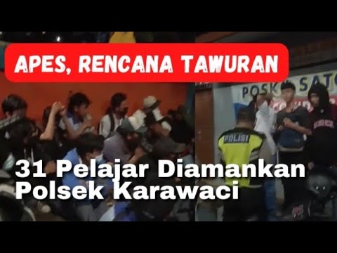 Rencana Tawuran, 31 Pelajar Diamankan Polsek Karawaci