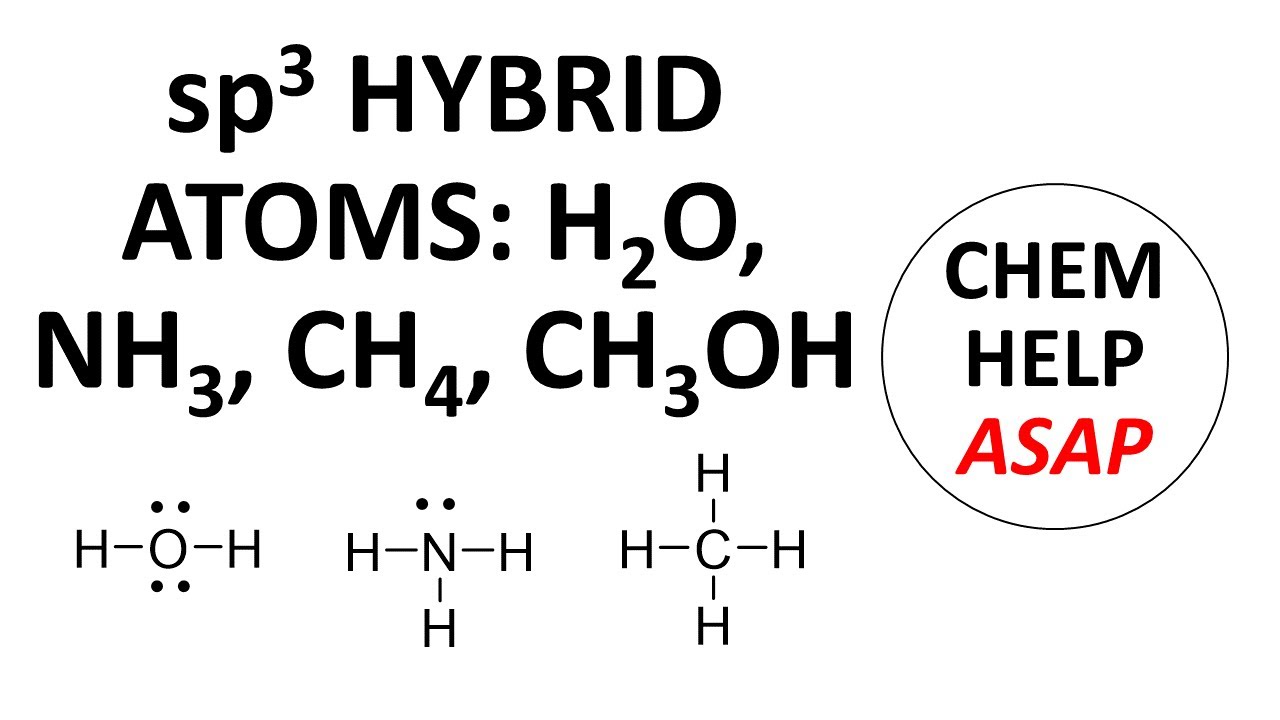 sp3 hybridization examples YouTube