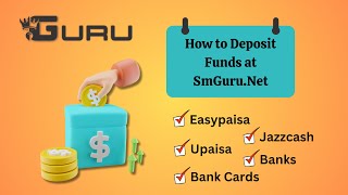 How to Add Money with Jazz Cash, EasyPaisa, Other Bank Wallets International Cards | SMGURU.NET screenshot 2