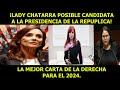 ¡LADY CHATARRA POSIBLE CANDIDATA A LA PRESIDENCIA DE LA REPÚBLICA! LA MEJOR CARTA DE LA DERECHA.....