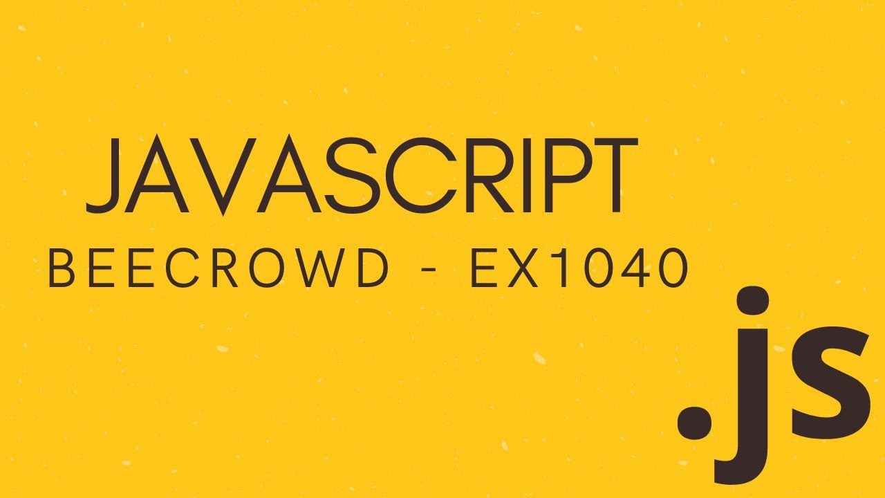 Beecrowd - ExercĂcio 1040 - JavaScript - YouTube