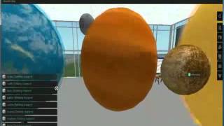 scale model of solar system,3D virtual solar system model