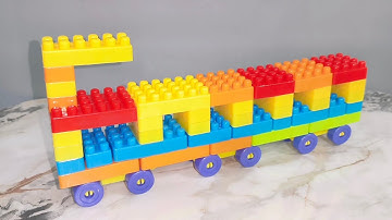 Satisfying Diy Lego Train🚂|Building Blocks Creations| ASMR sound #asmr #asmrsounds #buildingblocks