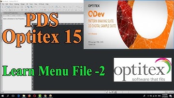 Learn Optitex:How to use function in Menu File Optitex#2