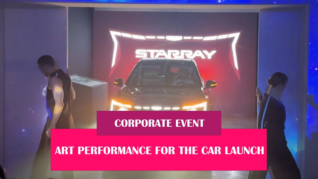 ART PERFORMANCE FOR THE CAR LAUNCH - YouTube