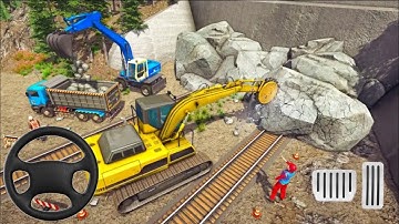 Train Track Builder Simulator - City Construction JCB Game 3D - Android Gameplay