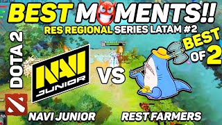 NaVi Junior vs REST FARMERS - HIGHLIGHTS - RES Regional Series: EU #2 | Dota 2