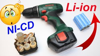 Bosch Cordless Drill Ni Cd to Li Ion Battery Conversion