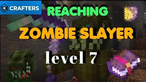 Reaching zombie slayer level 7 in Craftersmc skyblock