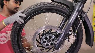 [DIY]  Royal Enfield Himalayan Front wheel removal