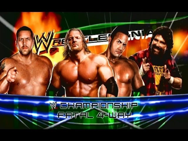 WWE 2K14 | WrestleMania 16 | Triple H vs The Rock vs Mick Foley vs Big Show  - YouTube