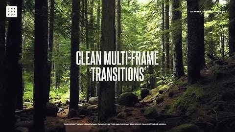 Clean Multi-Frame Transitions Premiere Pro Templates