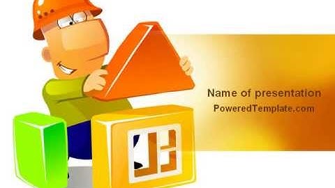 Building a House PowerPoint Template by PoweredTemplate.com