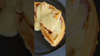 Savory Waffle #breakfast #breakfastideas #waffles #waffle #savoryfood #recipe #recipeshorts #shorts