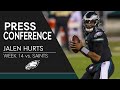 Jalen Hurts Evaluates His First NFL Start, Win Over Saints | Eagles Press Conference