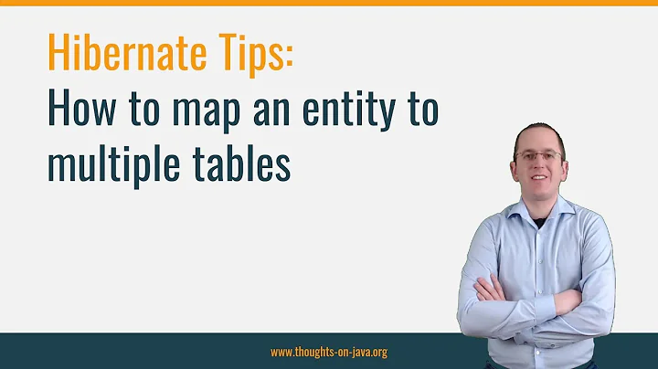 Hibernate Tip:  How to map an entity to multiple tables