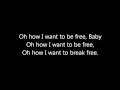 Queen  i want to break free lyrics