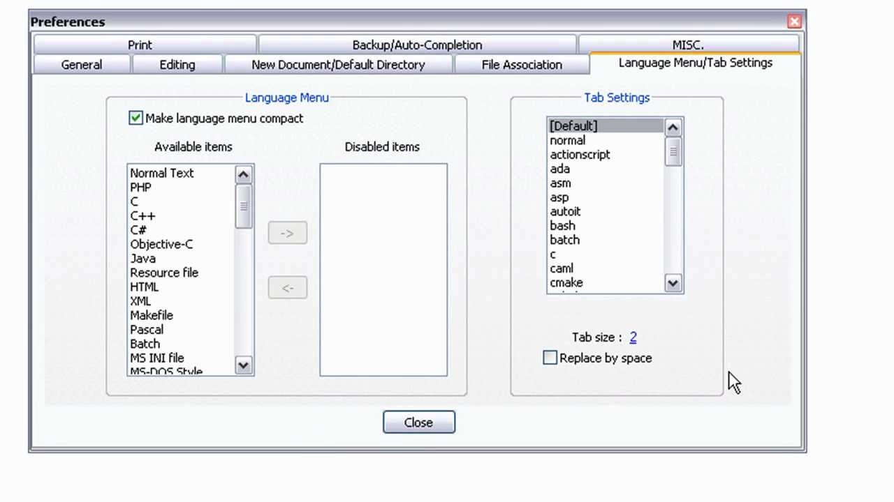 How to change Tab size in Notepad++ YouTube