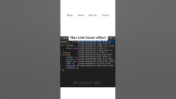 Nav link hover effect | Navbar hover | Nav hover idea | Hover effect | #developer_ajay #shorts #yt