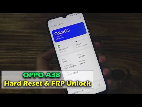 OPPO A38 Hard Reset & FRP Unlock Google Account Android 13