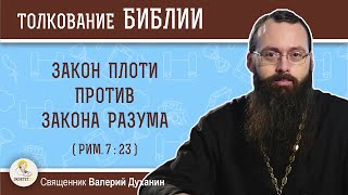 Закон плоти против закона разума (Рим. 7:23). Священник Валерий Духанин