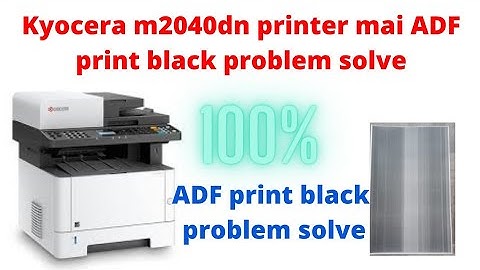 Kyocera m2040dn printer ADF black print problem solve 100%  #kyocera #photocopier #print
