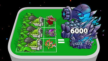 PVZ Fusion MOD (Game 01.6) Merge Plants vs. Zombies Evolution Gameplay, Android Games Merge Battles