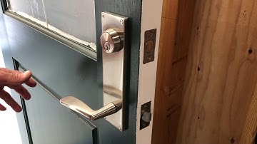 Emtek Latch problem on new openings