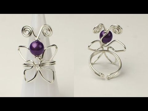 Adjustable Butterfly Ring Tutorial