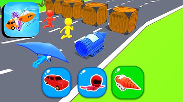 SHAPE-SHIFTING 🕺🚗🚤 All Levels Gameplay Android,ios (Part 5)