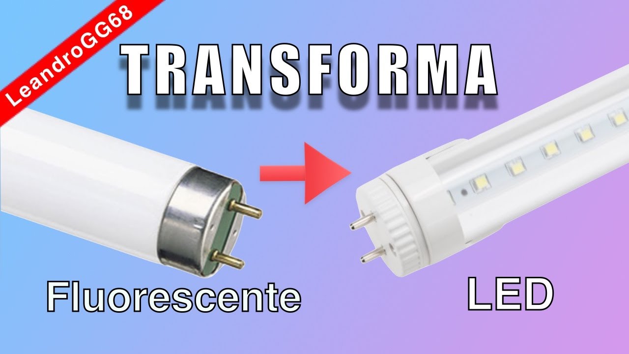 TRANSFORMA una luminaria FLUORESCENTE a LED 