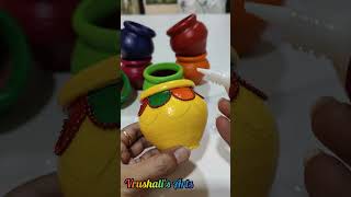 DIY | Pot decoration ideas | Pot painting ideas | #shorts | #youtubeshorts |  #shortvideo