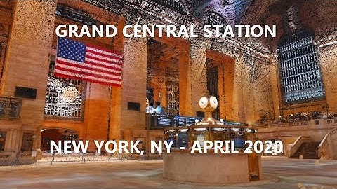 COVID-19 Grand Central New York - NavVis M6 Point Cloud Fly-thru