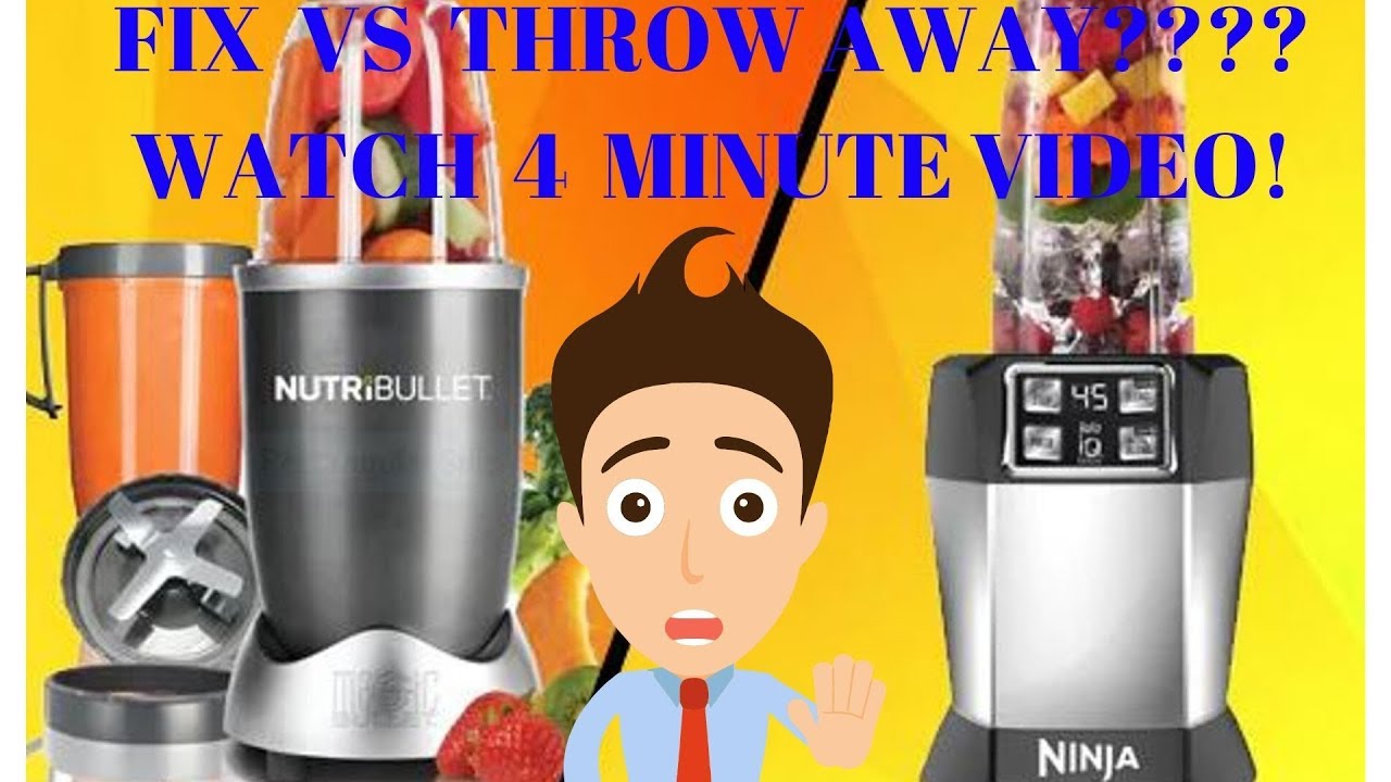 How to fix Nutri NInja & Nutri Bullet repair fix loud motor and