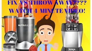 How to fix Nutri NInja & Nutri Bullet repair fix loud motor and save money! nutribullet nutrininja