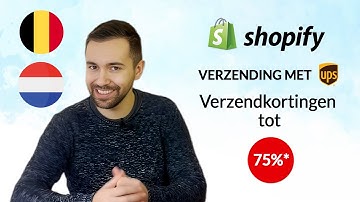 Bespaar tot 75% op verzending met UPS voor Shopify in België/Nederland - Up to 75% off UPS shipping