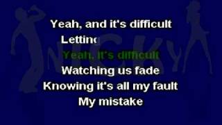 Miley Cyrus - Four Walls (Karaoke) On-Screen Lyrics chords